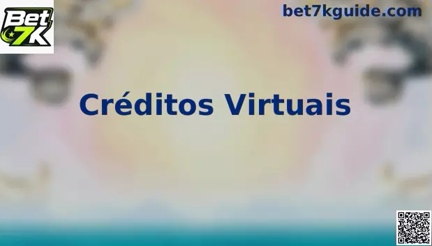 Interface explicativa sobre Créditos Virtuais e Saldo Digital na Bet 7k